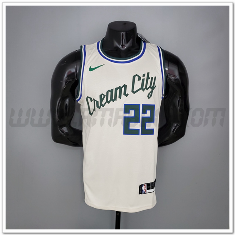 Maglia Milwaukee Bucks (Middleton #22) Beige