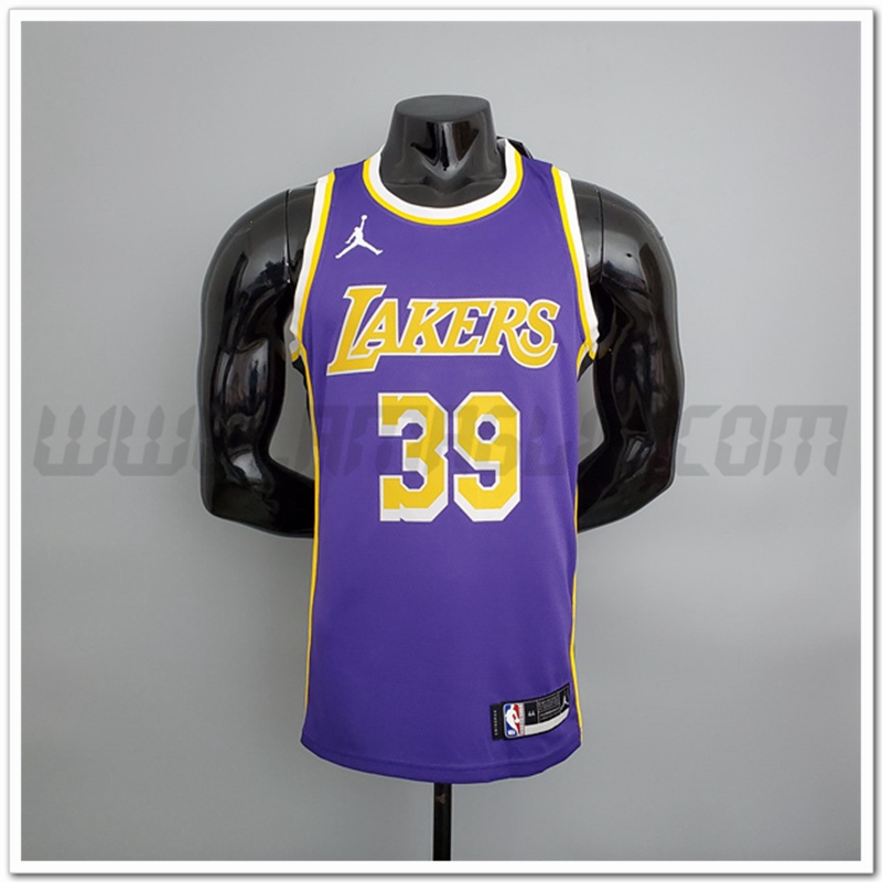 Maglia Los Angeles Lakers (Howard #39) Porpora Encolure Ronde