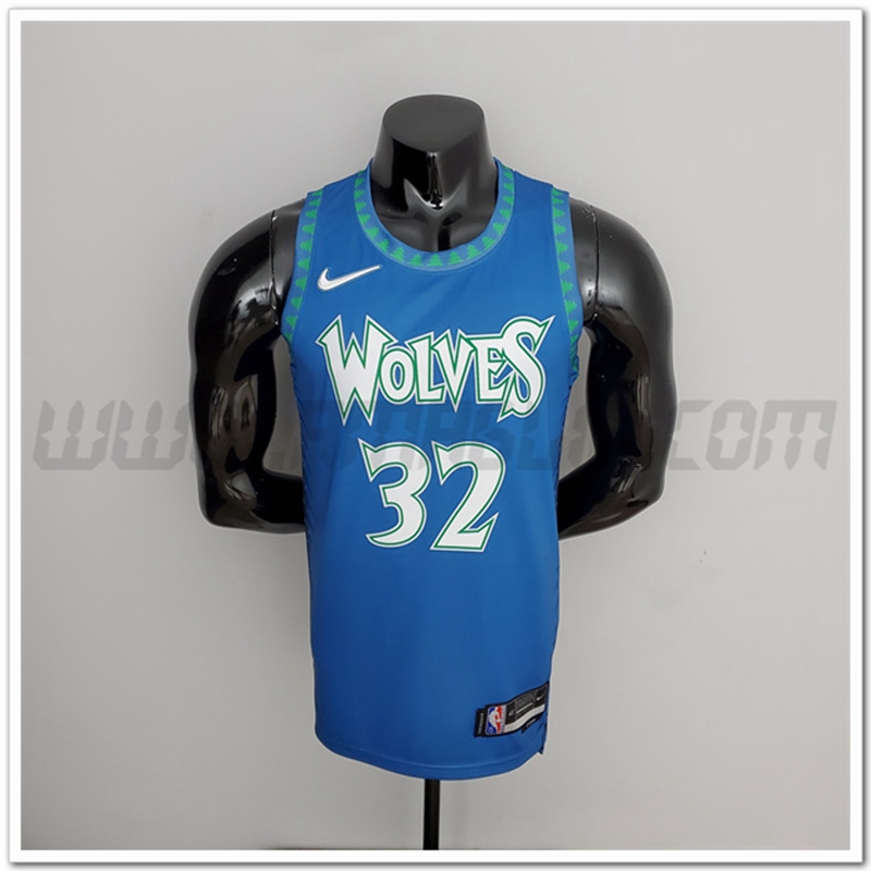 Maglia Minnesota Timberwolves (Towns #32) Blu 75°anniversario Citta