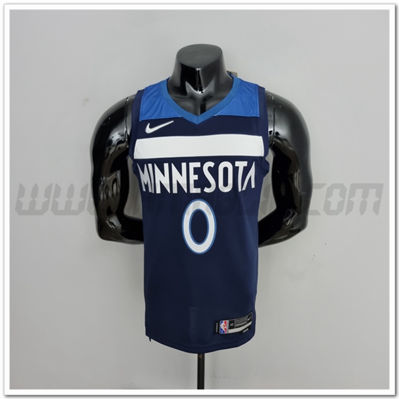 Maglia Minnesota Timberwolves (Russell #0) Blu reale 75°anniversario