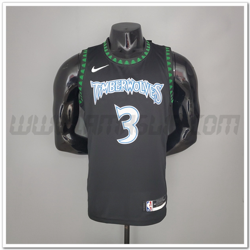 Maglia Minnesota Timberwolves (Marbury #3) 2018 Retro Nero