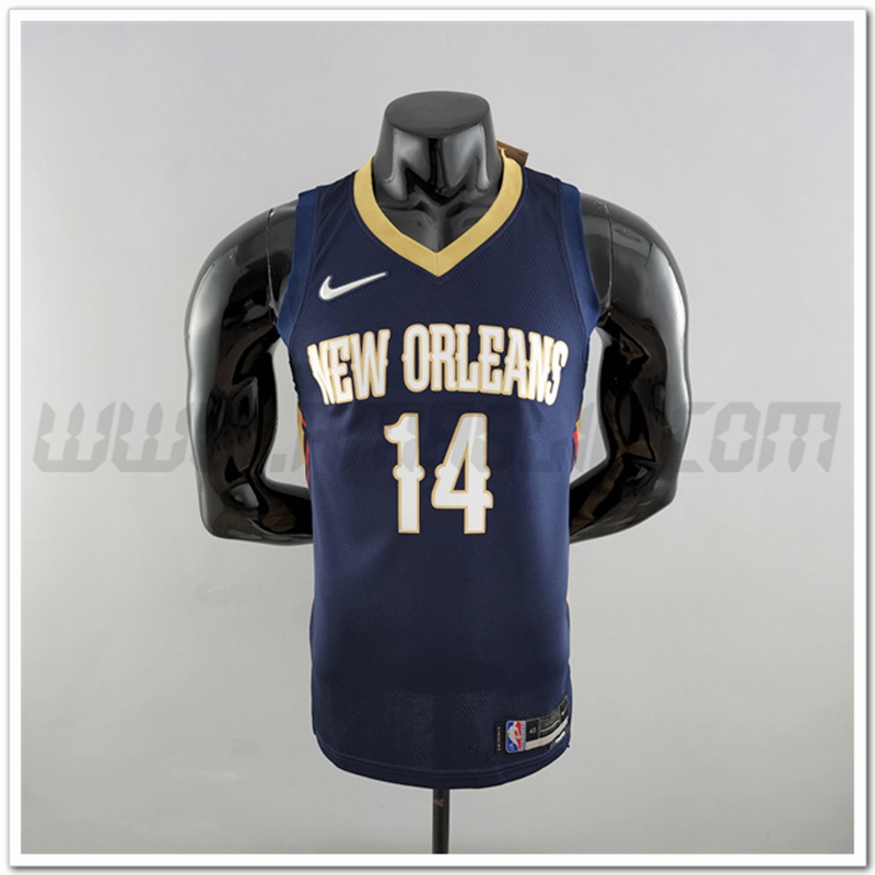 Maglia New Orleans Pelicans (Ingram #14) Blu Marino 75°anniversario