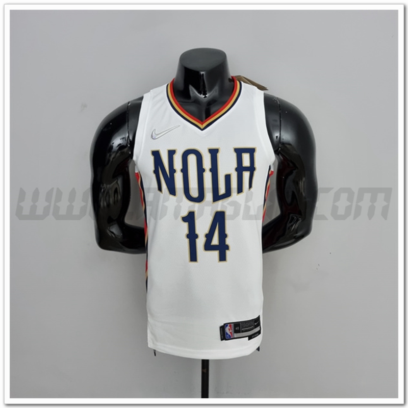 Maglia New Orleans Pelicans (Ingram #14) 2022 Bianco Citta