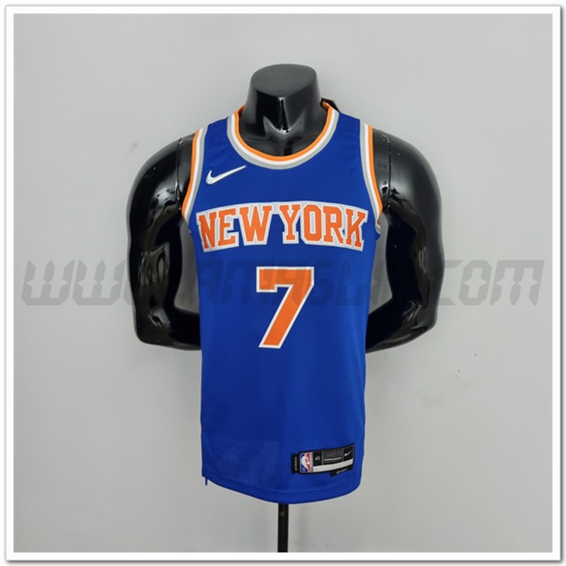 Maglia New York Knicks (Anthony #7) Blu 75°anniversario