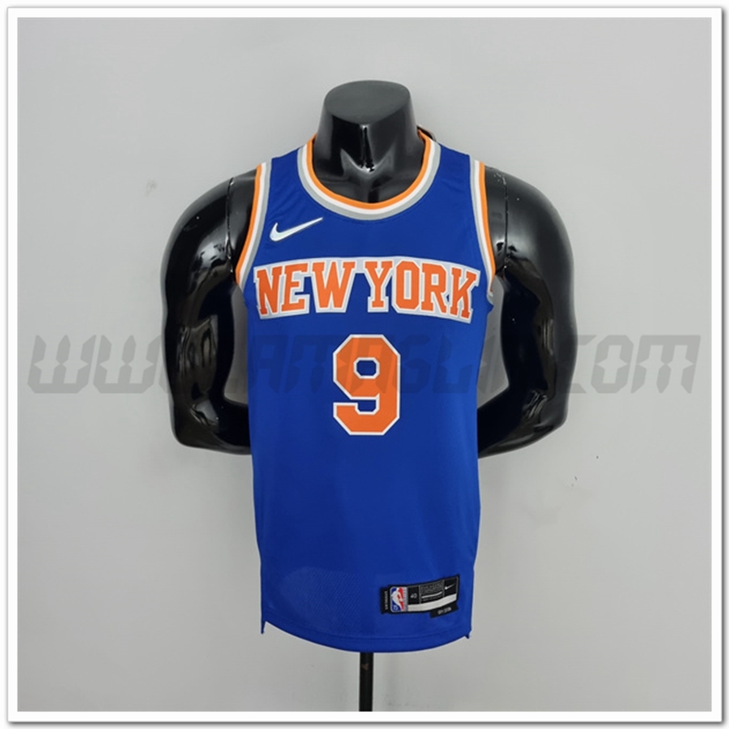 Maglia New York Knicks (Barrett #17) Blu 75°anniversario