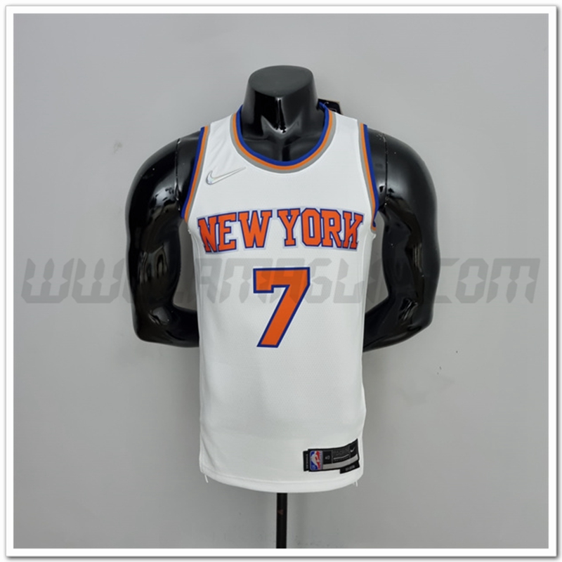 Maglia New York Knicks (Anthony #7) Bianco 75°anniversario