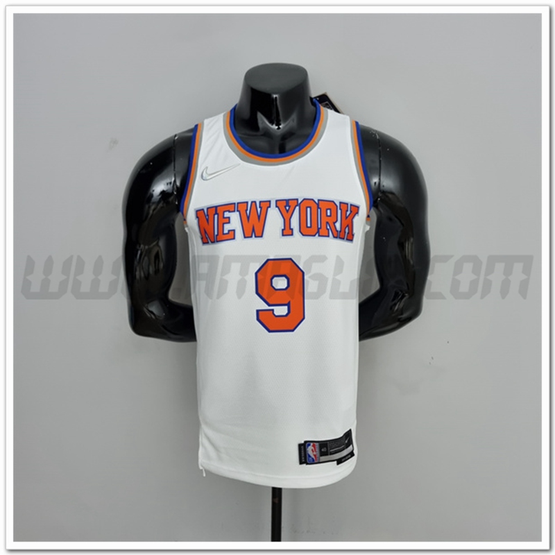 Maglia New York Knicks (Barrett #17) Bianco 75°anniversario