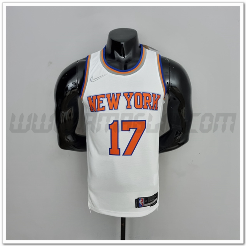 Maglia New York Knicks (Lin #17) Bianco 75°anniversario