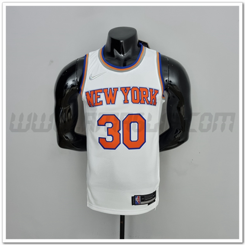 Maglia New York Knicks (Randle #30) Bianco 75°anniversario