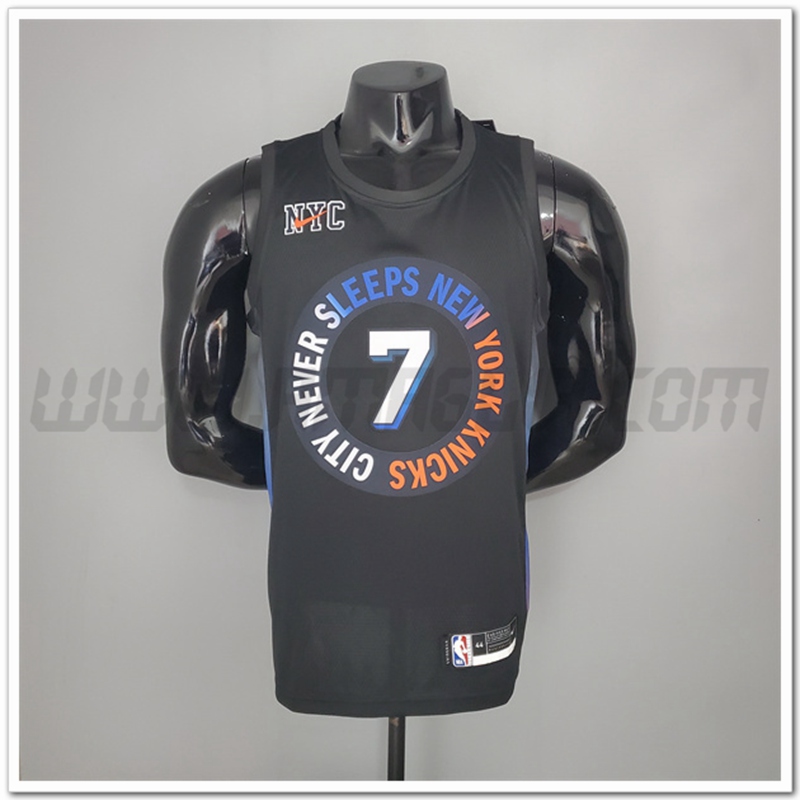 Maglia New York Knicks (Anthony #7) 2021 Nero Citta