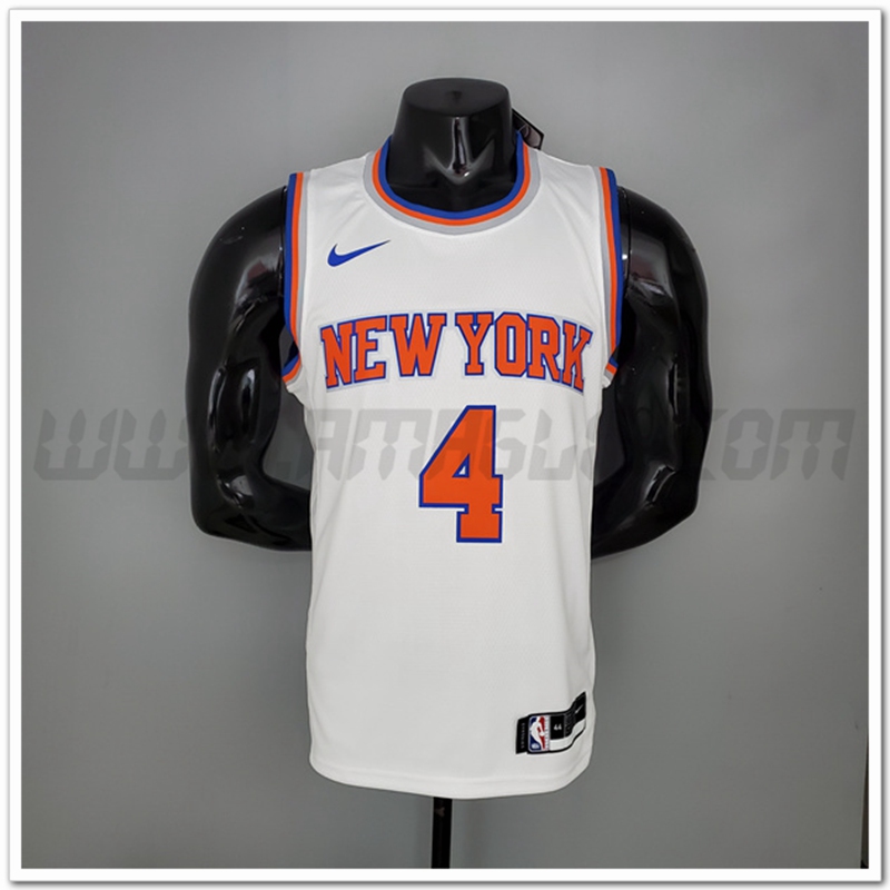 Maglia New York Knicks (Rose #4) 2021 Bianco