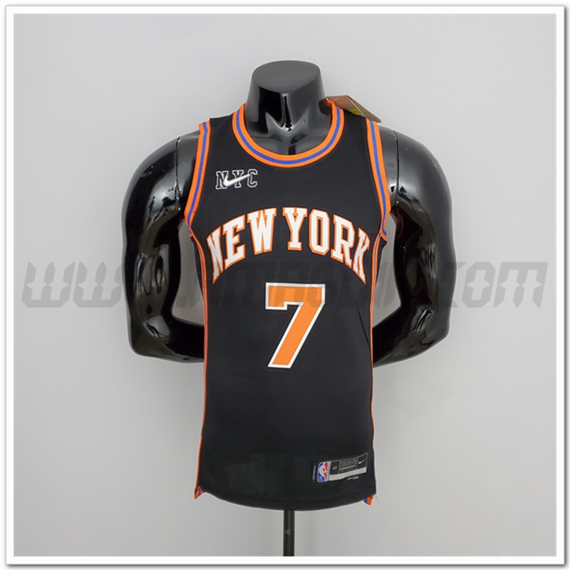 Maglia New York Knicks (Anthony #7) Stagione 2022 Nero Urban Edition