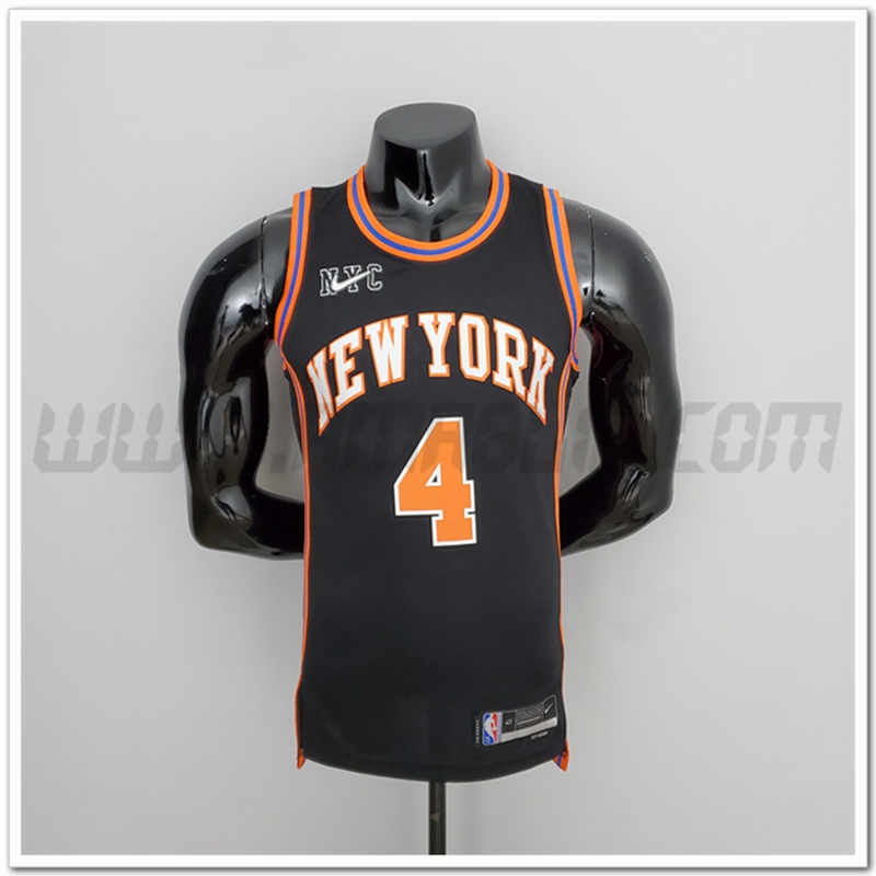 Maglia New York Knicks (Rose #4) Stagione 2022 Nero Urban Edition