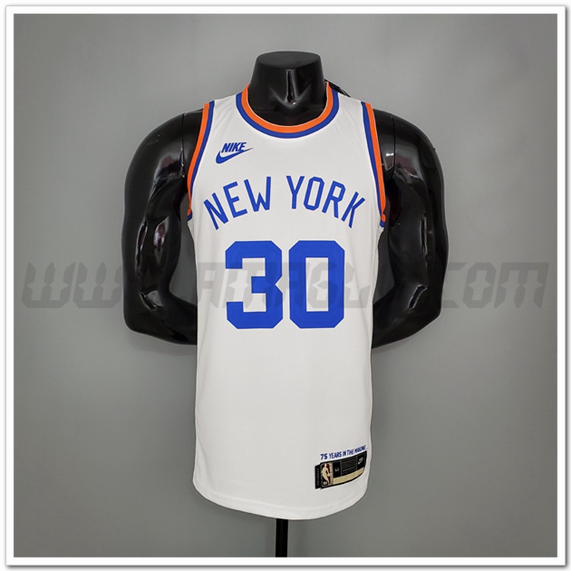 Maglia New York Knicks (Randle #30) Bianco 75°anniversario