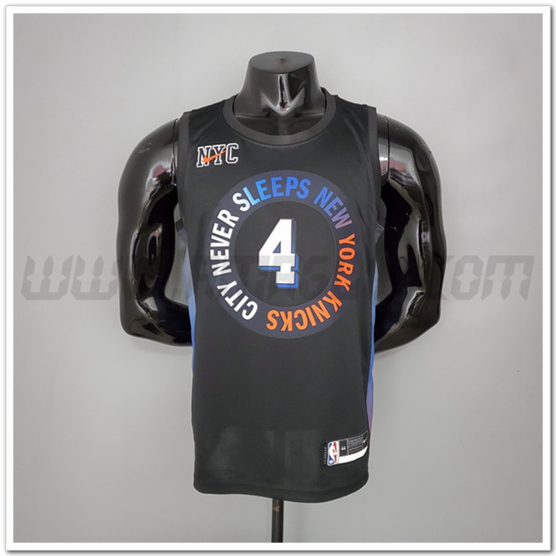 Maglia New York Knicks (Rose #4) Nero Citta