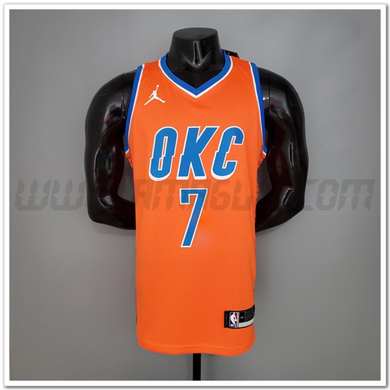 Maglia Oklahoma City Thunder (Anthony #7) Orange Jordan