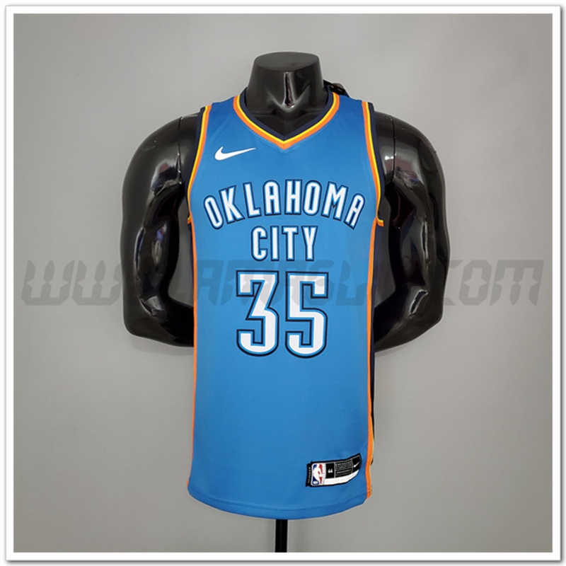 Maglia Oklahoma City Thunder (Durant #35) Blu