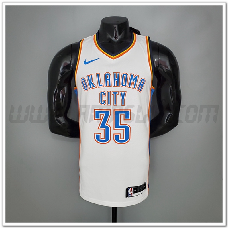 Maglia Oklahoma City Thunder (Durant #35) Bianco