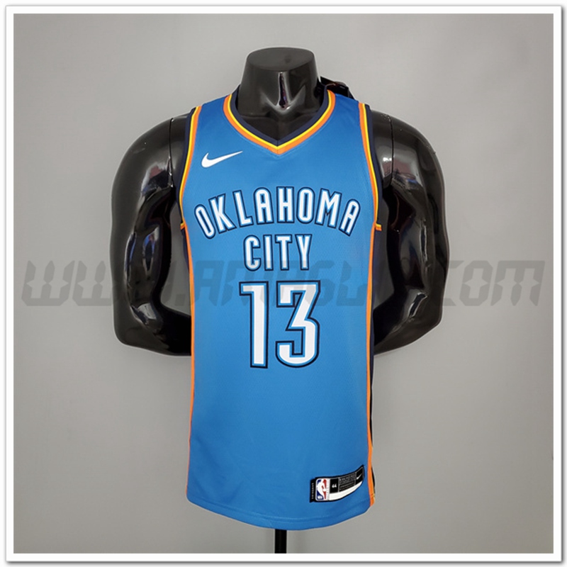 Maglia Oklahoma City Thunder (George #13) Blu