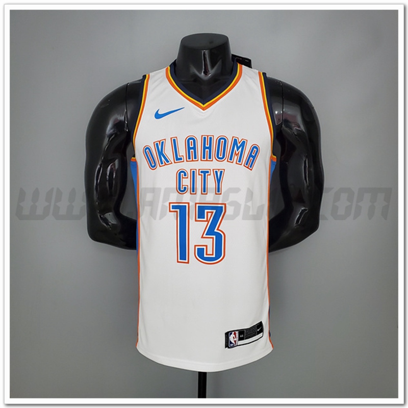 Maglia Oklahoma City Thunder (George #13) Bianco