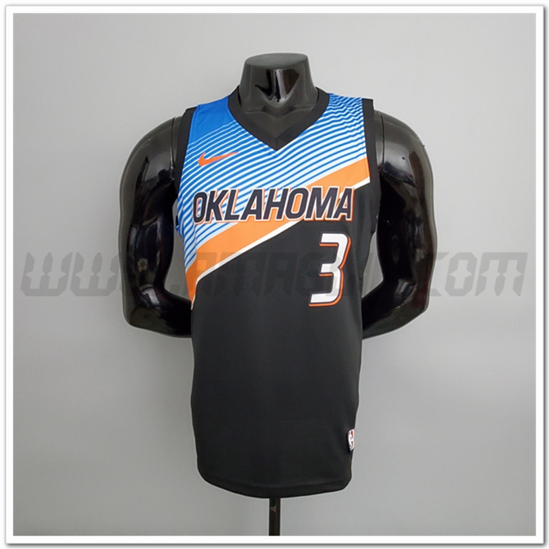 Maglia Oklahoma City Thunder (Paul #3) Nero Citta