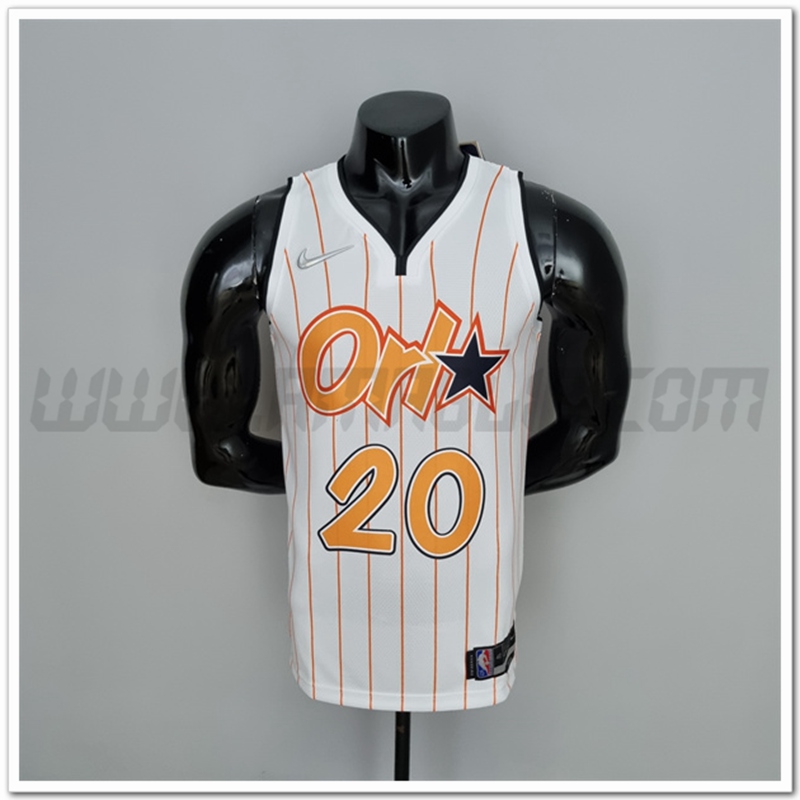 Maglia Orlando Magic (Fultz #20) Bianco/Orange 75°anniversario