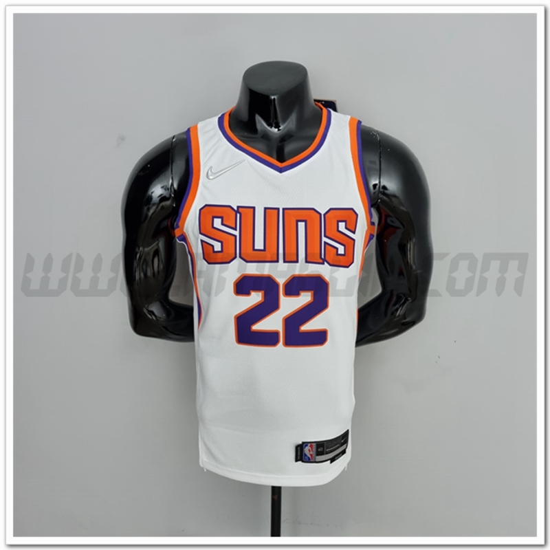 Maglia Phoenix Suns (Ayton #22) Bianco 75°anniversario