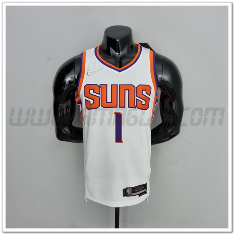 Maglia Phoenix Suns (Booker #1) Bianco 75°anniversario