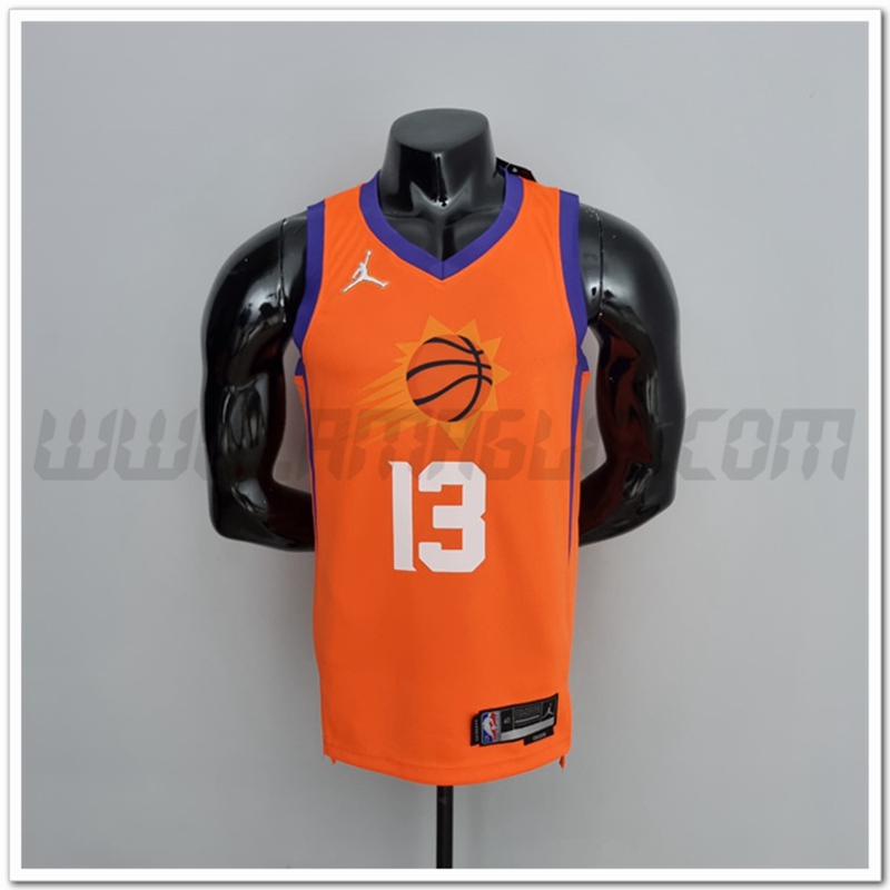 Maglia Phoenix Suns (Nash #13) Orange 75°anniversario Jordan Theme