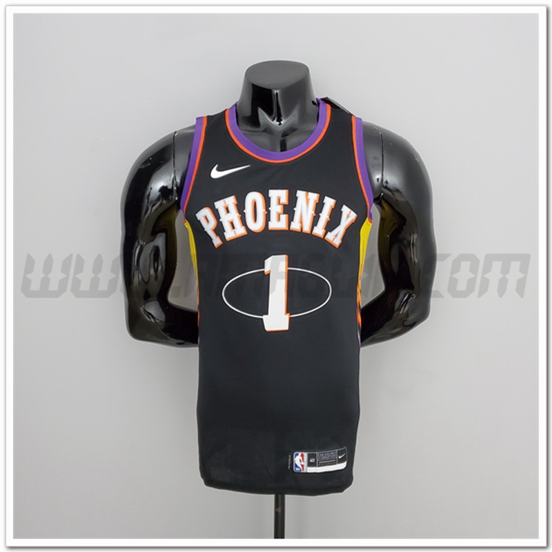 Maglia Phoenix Suns (Booker #1) Stagione 2022 Nero Citta