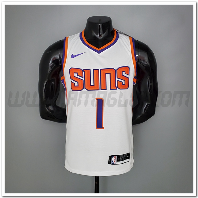 Maglia Phoenix Suns (Booker #1) Bianco