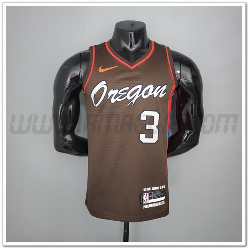 Maglia Portland Trail Blazers (Mccollum #3) 2021 Brune Citta
