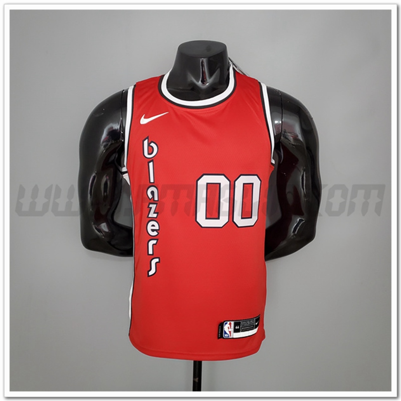 Maglia Portland Trail Blazers (Anthony #00) Retro Rosso