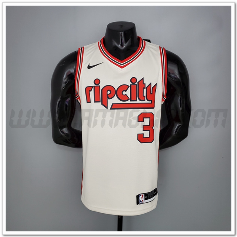 Maglia Portland Trail Blazers (Mccollum #3) Beige