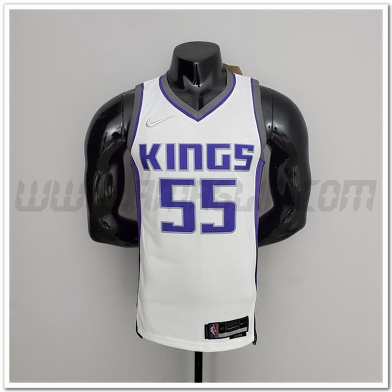 Maglia Sacramento Kings (Williams #55) Bianco 75°anniversario