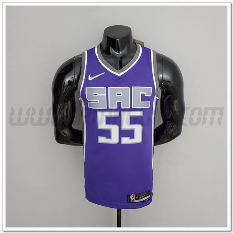 Maglia Sacramento Kings (Williams #55) Nero/Porpora 75°anniversario