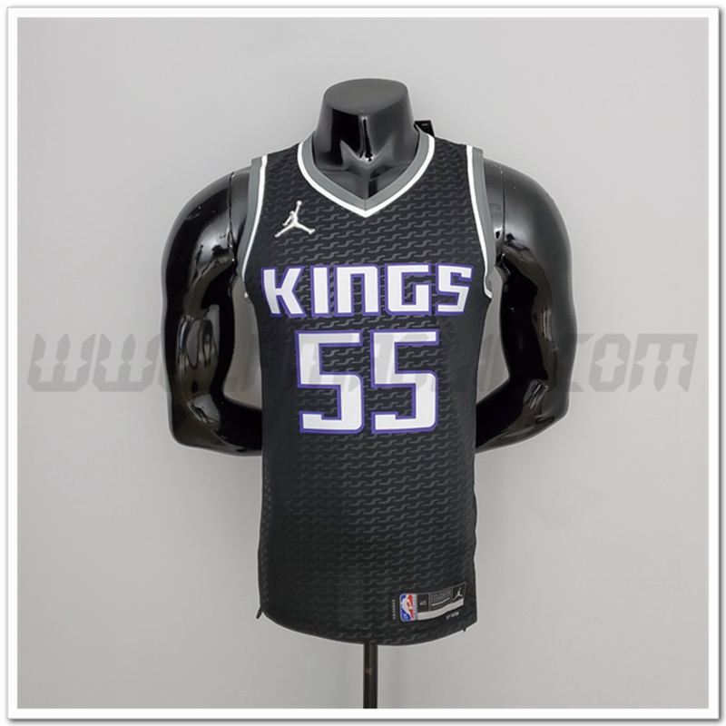 Maglia Sacramento Kings (Williams #55) Nero 75°anniversario Jordan