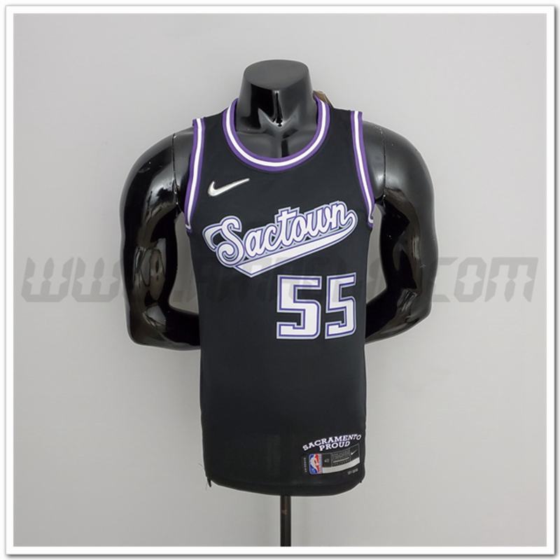 Maglia Sacramento Kings (Williams #55) Stagione 2022 Nero Citta