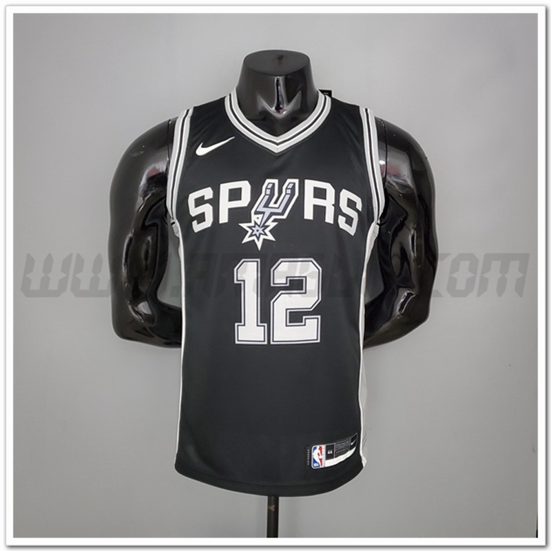 Maglia San Antonio Spurs (Aldridge #12) Nero