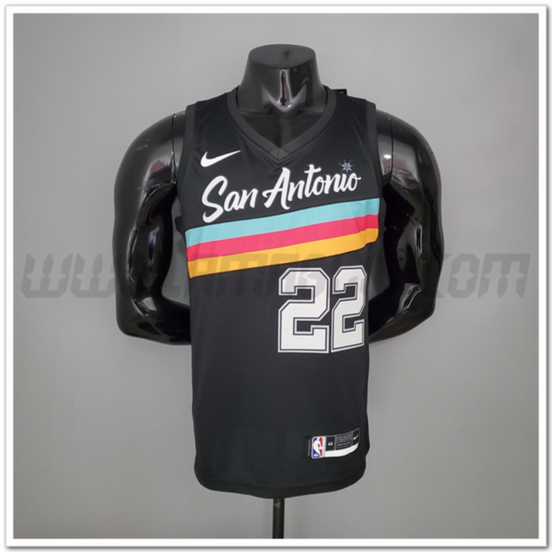 Nuovo Maglia San Antonio Spurs (Gay #22) Nero Citta