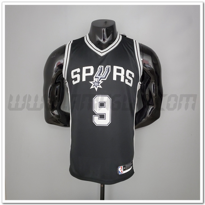 Maglia San Antonio Spurs (Parker #9) Nero