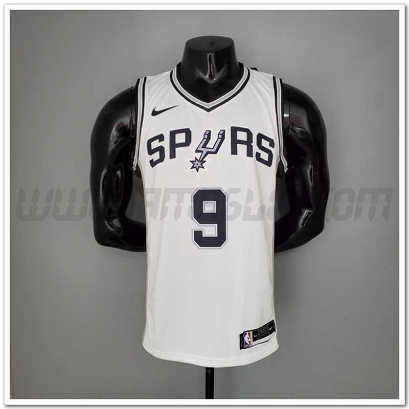 Maglia San Antonio Spurs (Parker #9) Bianco