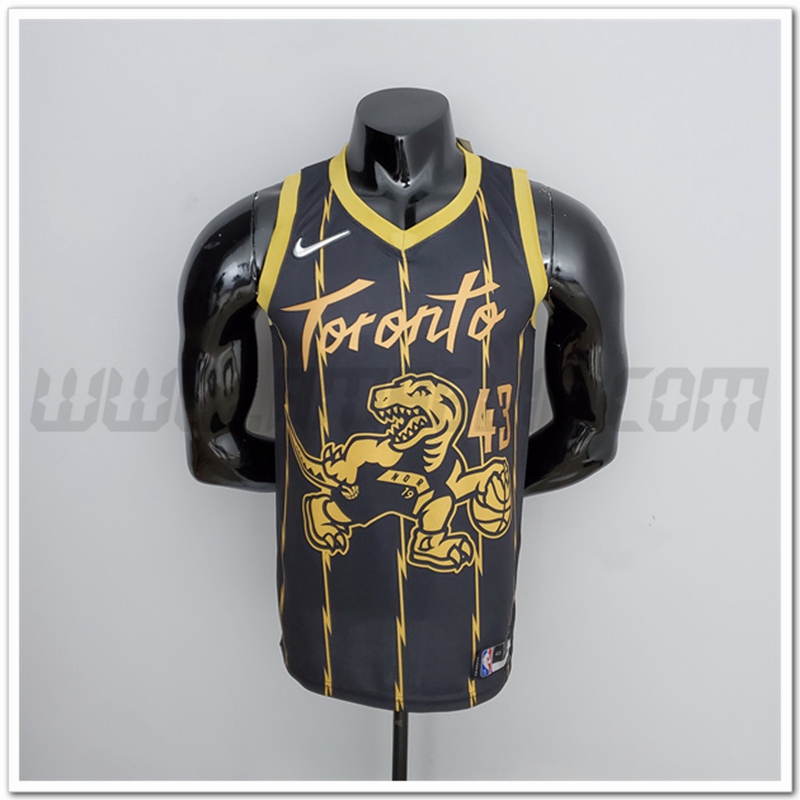 Maglia Toronto Raptors (Siakam #43) 2022 Nero Citta