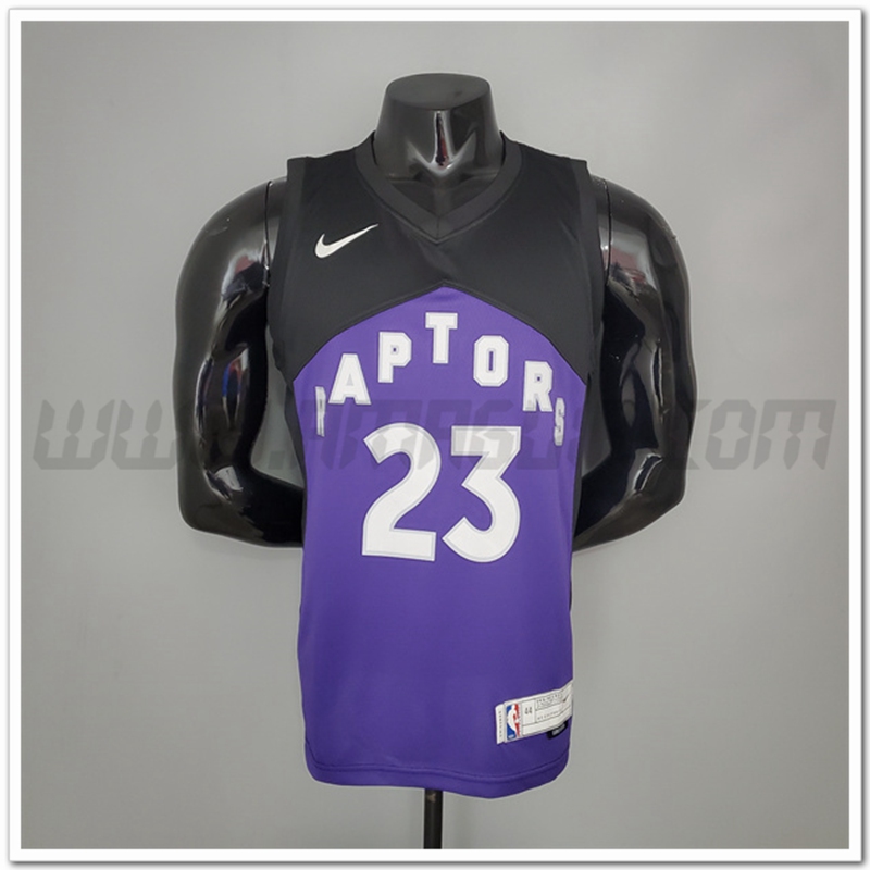 Maglia Toronto Raptors (Vanvleet #23) 2021 Porpora/Nero Bonus Edition