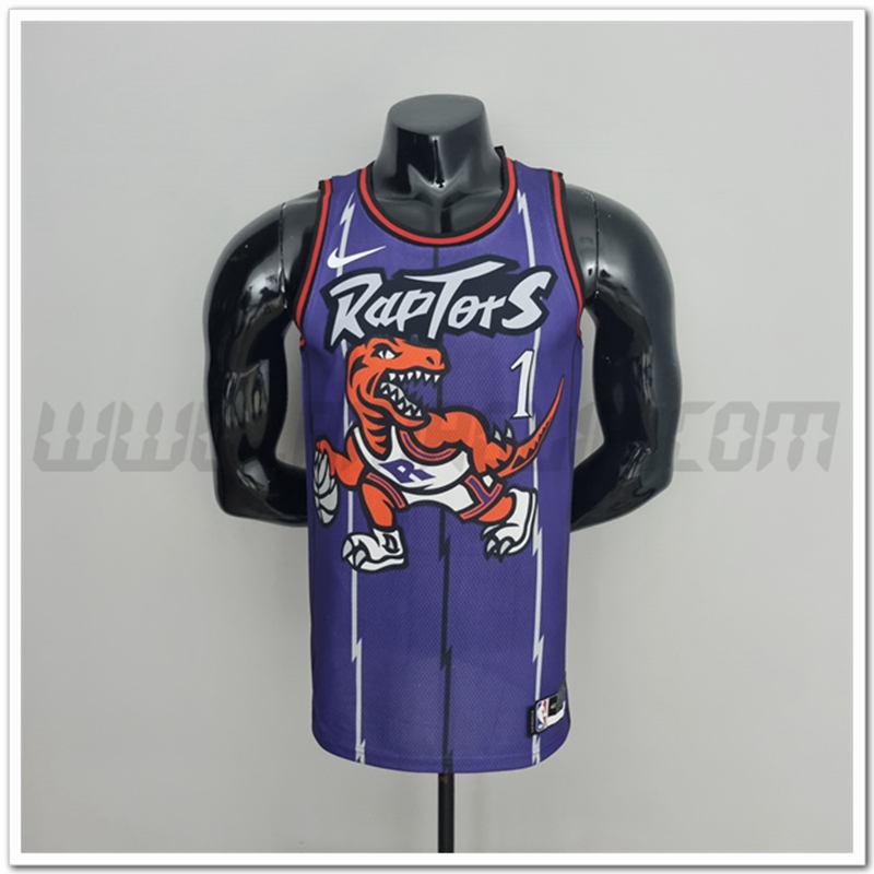 Maglia Toronto Raptors (McGrady #1) Porpora