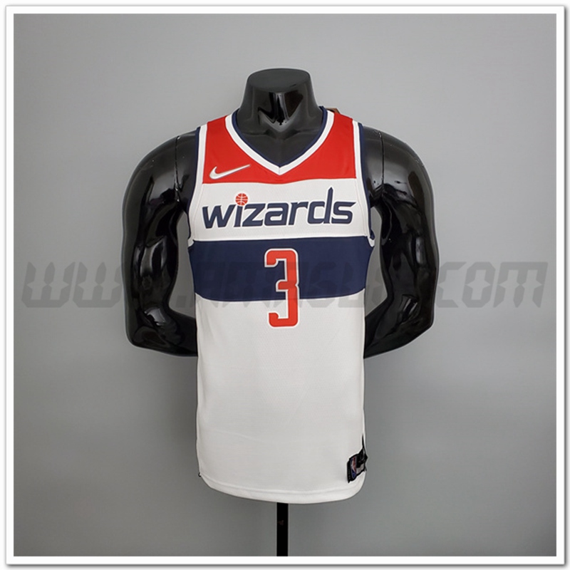Maglia Washington Wizards (Beal#3) Nero/Rosso/Bianco 75°anniversario