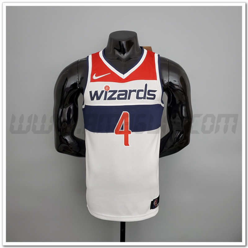 Maglia Washington Wizards (Wesbrook #4) Nero/Rosso/Bianco 75°anniversario