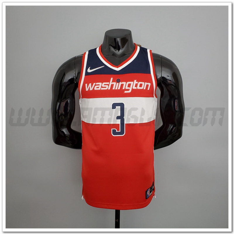 Maglia Washington Wizards (Beal #3) Rosso/Bianco/Blu 75°anniversario