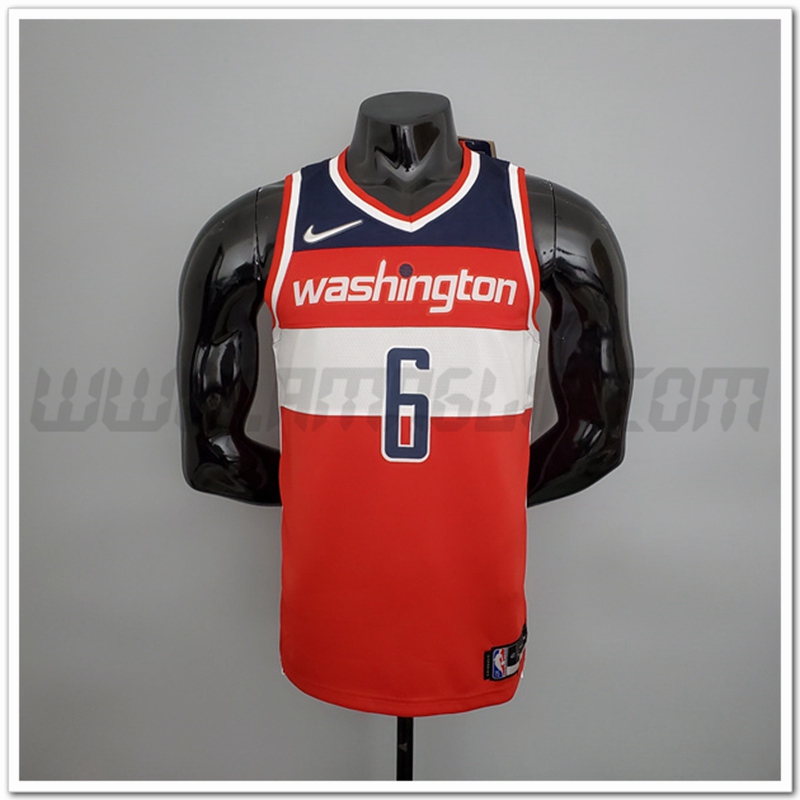 Maglia Washington Wizards (Harrell #6) Rosso/Bianco/Blu 75°anniversario