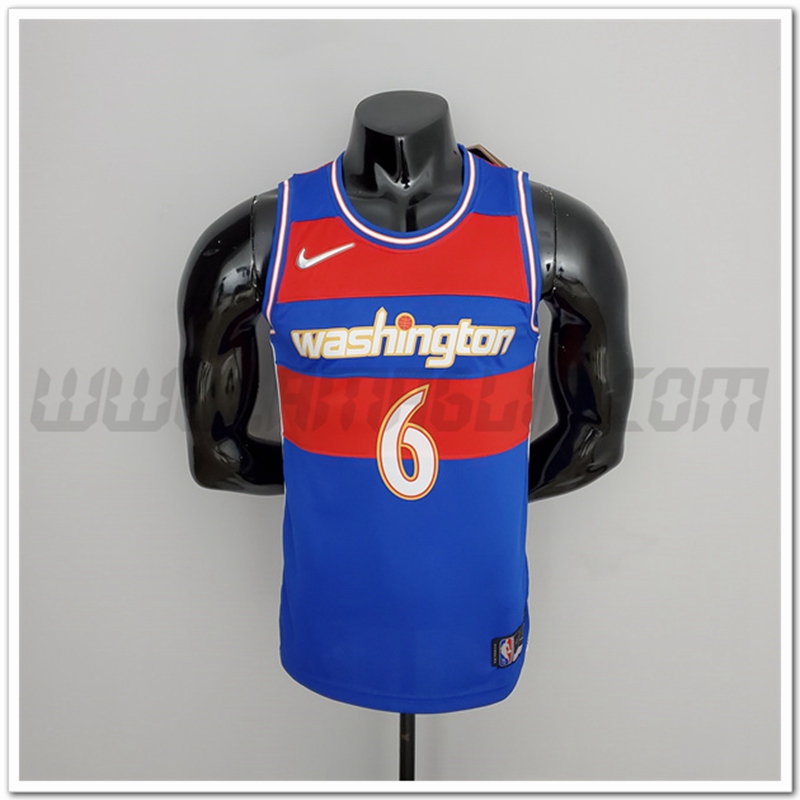 Maglia Washington Wizards (Harrell #6) 2022 Blu/Rosso Talent Citta